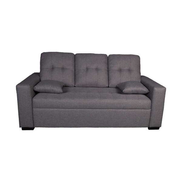 Sofá 3 Plazas Egeo Malmo Gris 188 cm Diseño Moderno