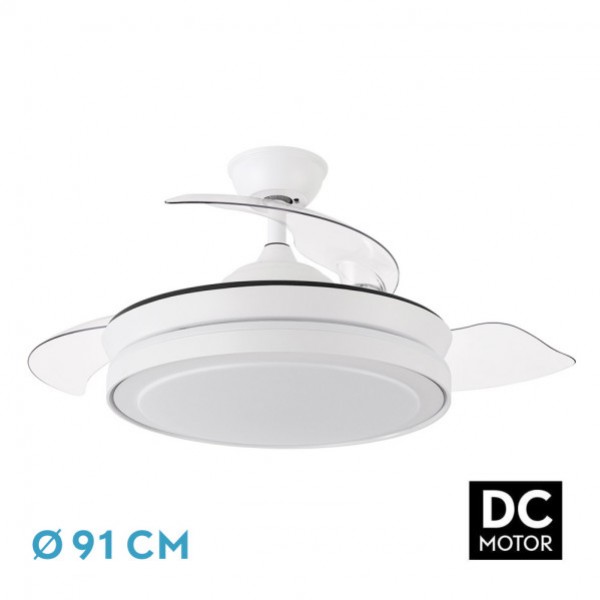 Ventilador de techo DC ESPARTAC 72w 6120lm blanco 3 aspas