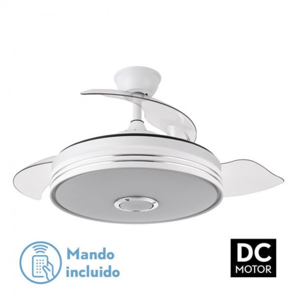 Ventilador Dc Matanuska 72w 7200lm Blanco Bluethooth 32/47x55/108d.3 Aspas Desp.6 Vel.3 Co
