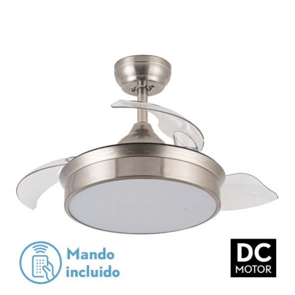 Ventilador Dc Cala Niquel 48w 4800lm 3 Asp.desp.91d 3000-4000-6000k