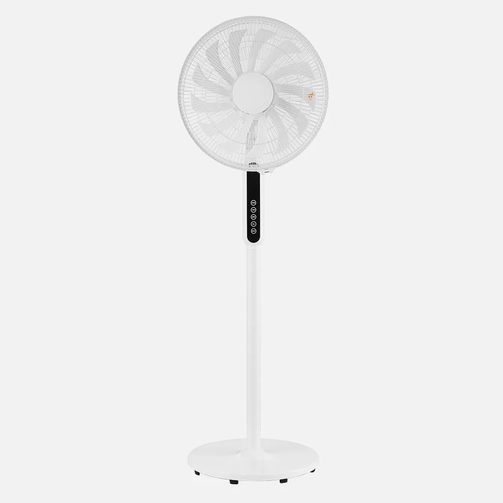 Ventilador De Pie Torbellino Blanco 3velocidades 60w 13aspas Regx41x41 Display Oscilante r