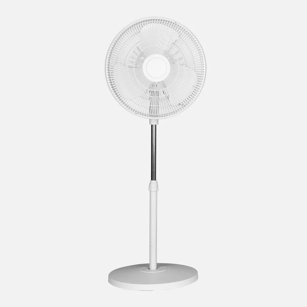 Ventilador de Pie Yamato Blanco 41cm 50W 3 Velocidades Oscilante y Altura Regulable