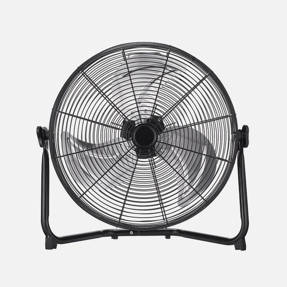 Ventilador Industrial Midas 100w Negro cromo 46d 3 Velocidades orientable 51x55x22 Cm